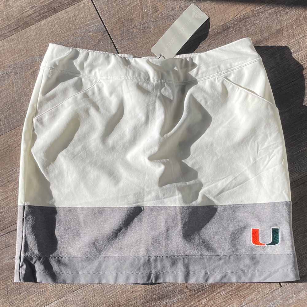 NWT Adidas University of Miami Skort